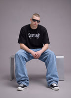 Black Gothic Oversize Tee