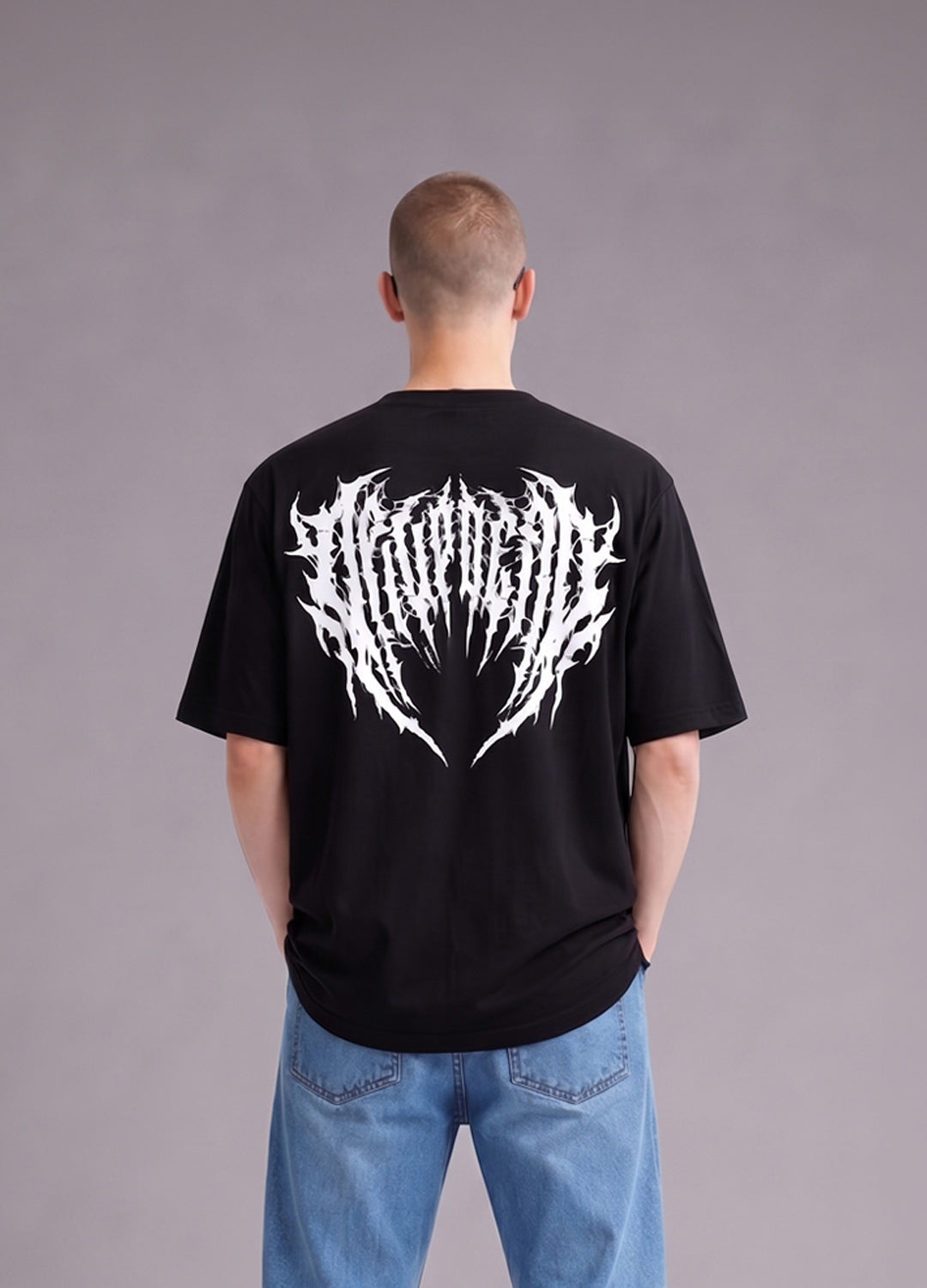 Black Gothic Oversize Tee