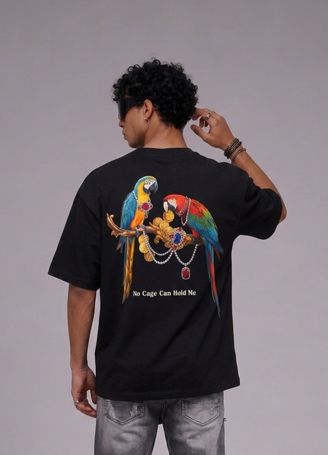 No Cage Can Hold Me Oversized Tee